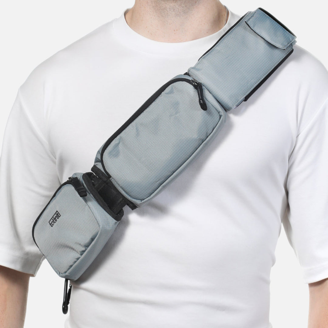 Passport Pro MOD2 Main Product Studio Model Core 3 pouches - #color_grey