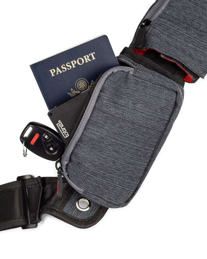 Unisex Cross Body Sling Bag - totinit Passport Edition